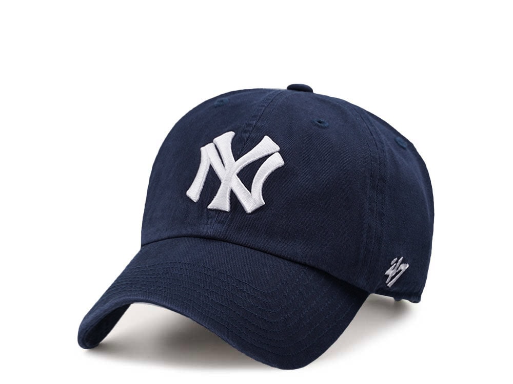 47Brand New York Yankees Cooperstown Navy Clean Up Strapback Casquette