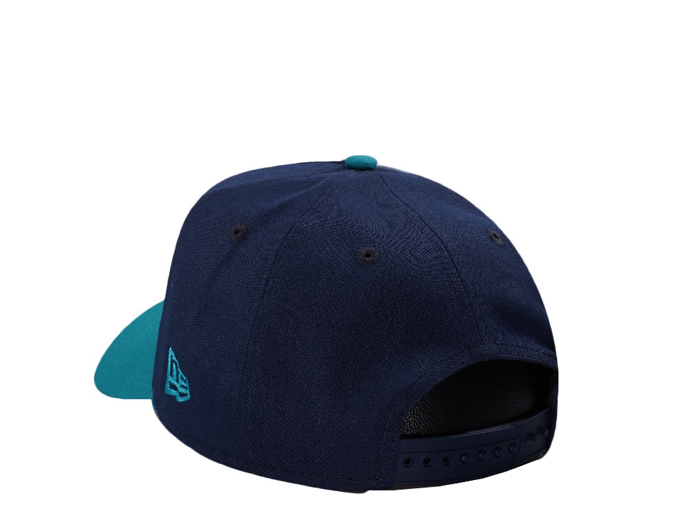 New Era Anaheim Ducks 25th Anniversary Ocean Blue Two Tone Edition 9Forty A Frame Snapback Casquette