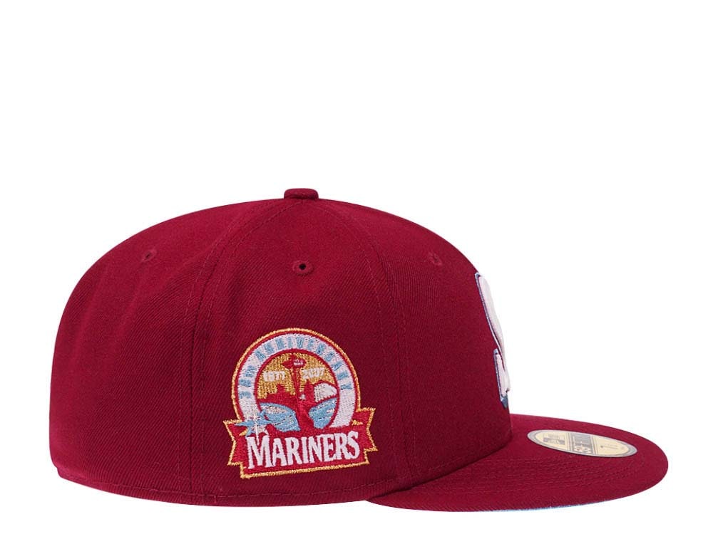 New Era Seattle Mariners 30th Anniversary Smooth Red Glow Edition 59Fifty Fitted Casquette
