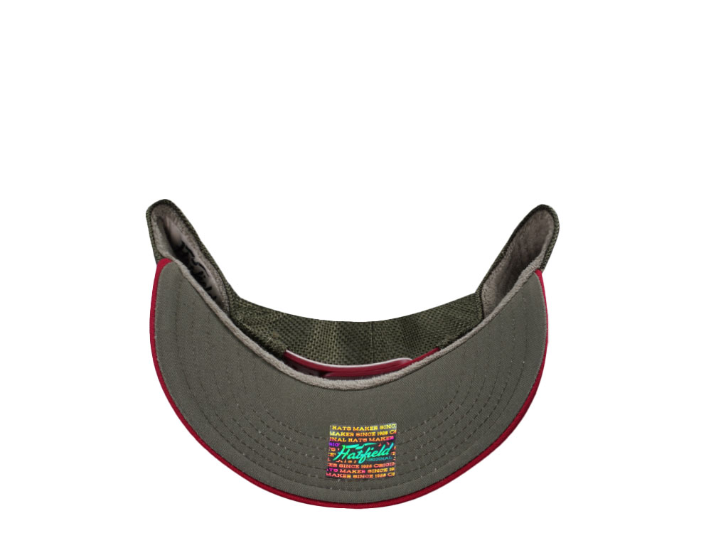 Hatfield Bull White Dark Green Trucker Snapback Casquette