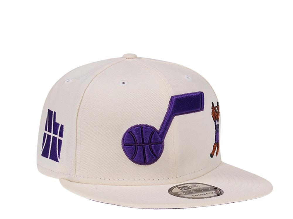 New Era Utah Jazz Bear Chrome White Edition 9Fifty Snapback Casquette