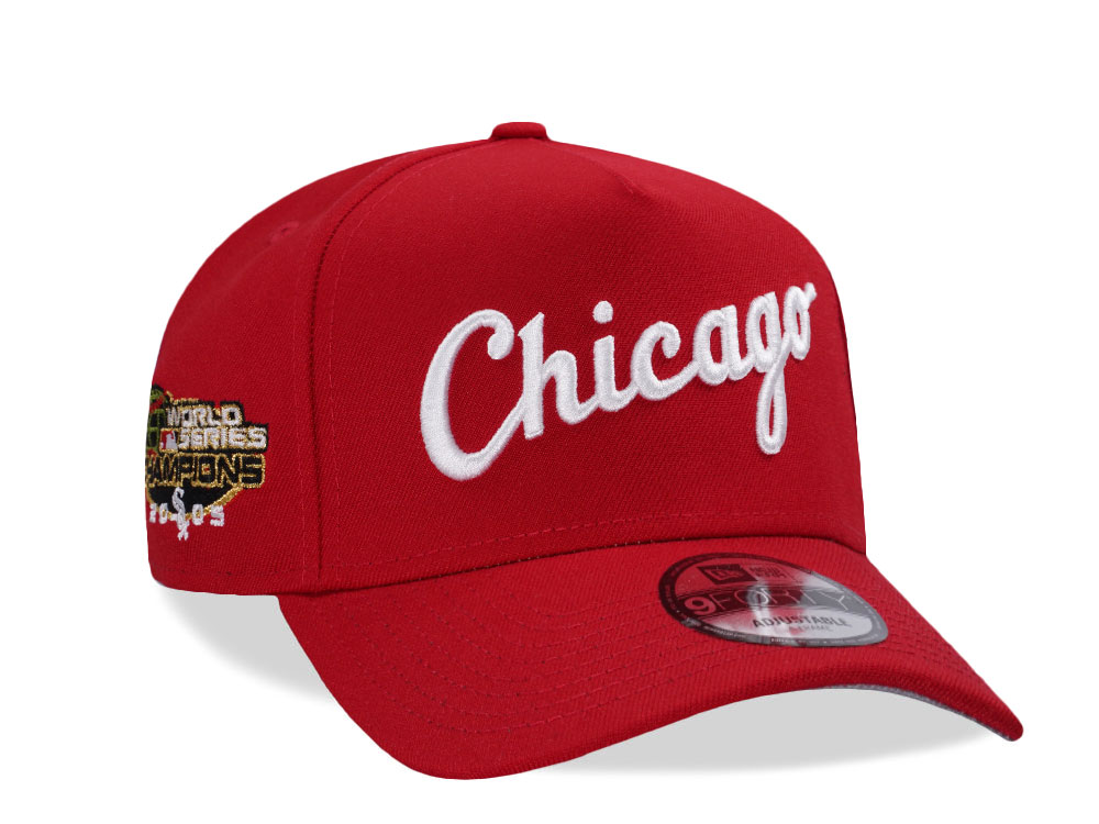 New Era Chicago White Sox World Series 2005 Scarlet Prime Edition 9Forty A Frame Snapback Casquette