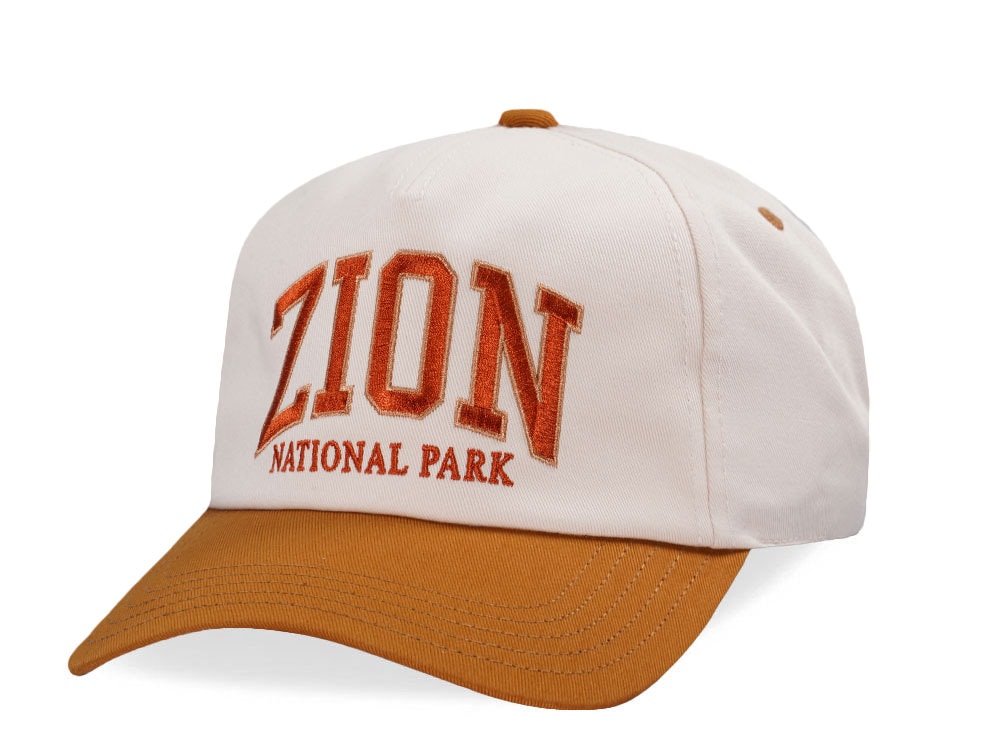 American Needle Zion National Park Roscoe Ivory Snapback Casquette