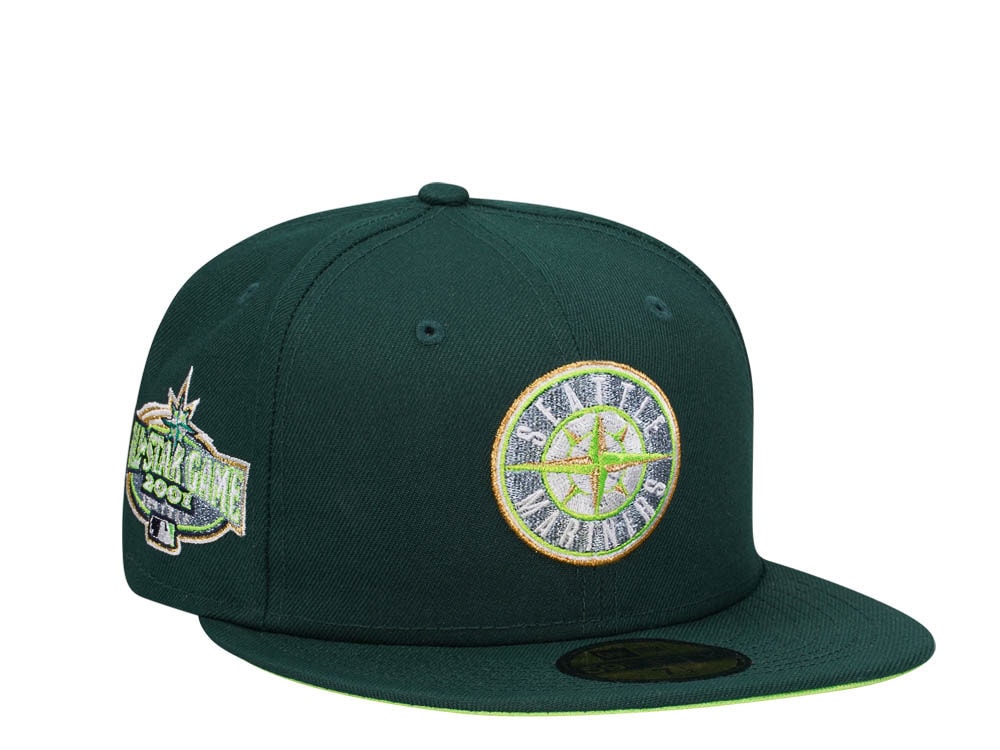 New Era Seattle Mariners All Star Game 2001 Sushi Green Edition 59Fifty Fitted Casquette