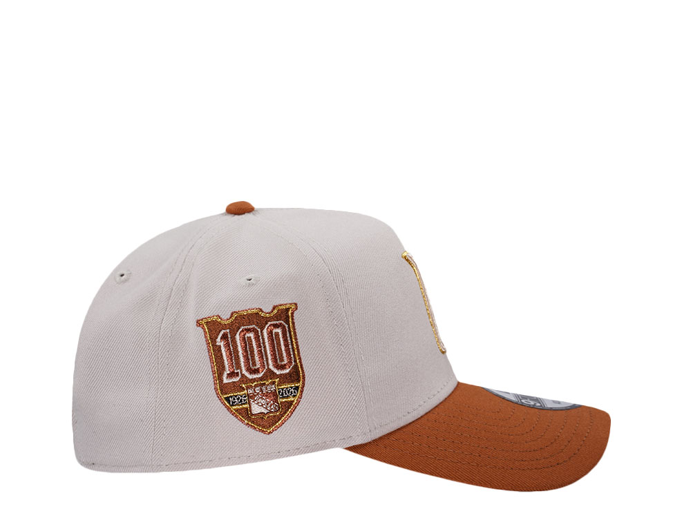 New Era New York Rangers 100th Anniversary Chrome Two Tone Edition 9Forty A Frame Snapback Casquette