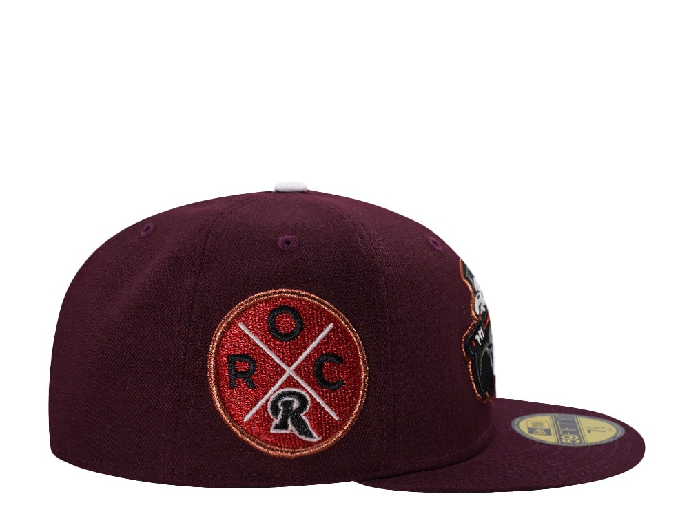 New Era Rochester Red Wings Reaper Glow in the Dark Maroon Prime Horror Edition 59Fifty Fitted Casquette