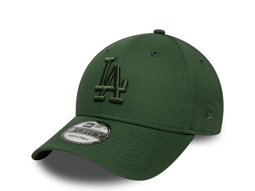 New Era Los Angeles Dodgers League Essential Dark Green Edition 9Forty Strapback Casquette