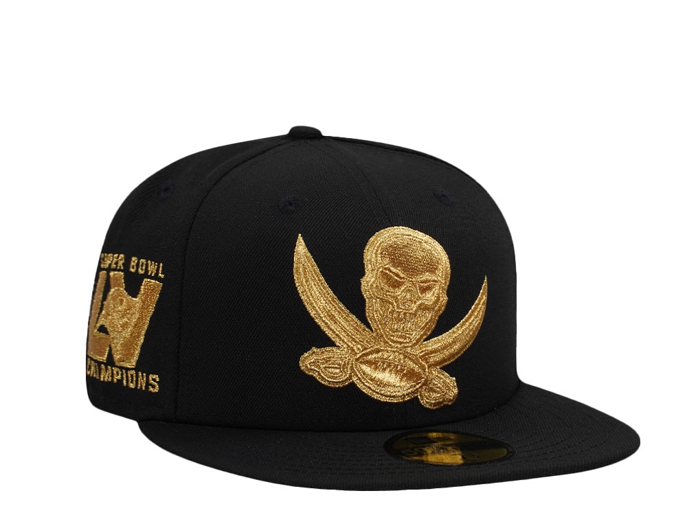 New Era Tampa Bay Buccaneers Super Bowl Champions 2023 Black 24k Edition 59Fifty Fitted Casquette