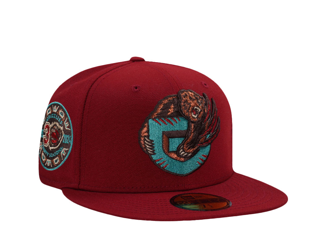 New Era Memphis Grizzlies 30th Anniversary Red Prime Edition 59Fifty Fitted Casquette