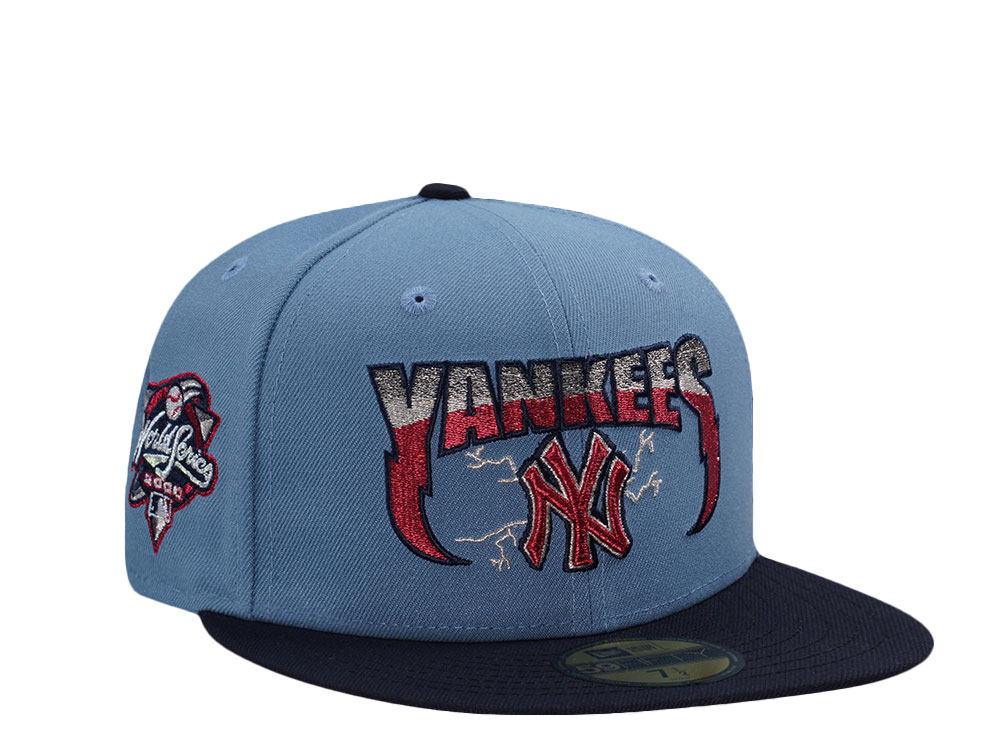 New Era New York Yankees World Series 2000 Faded Blue Two Tone Edition 59Fifty Fitted Casquette