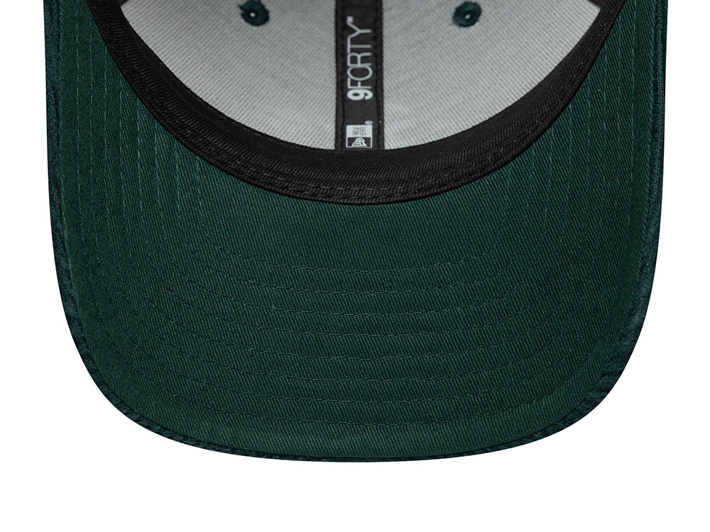 New Era Oakland Athletics Cord Dark Green 9Forty M Crown Snapback Casquette