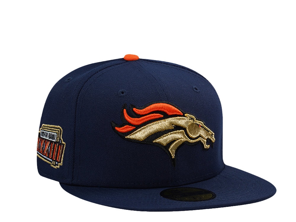 New Era Denver Broncos Super Bowl XXXIII Ocean Blue Prime Edition 59Fifty Fitted Casquette