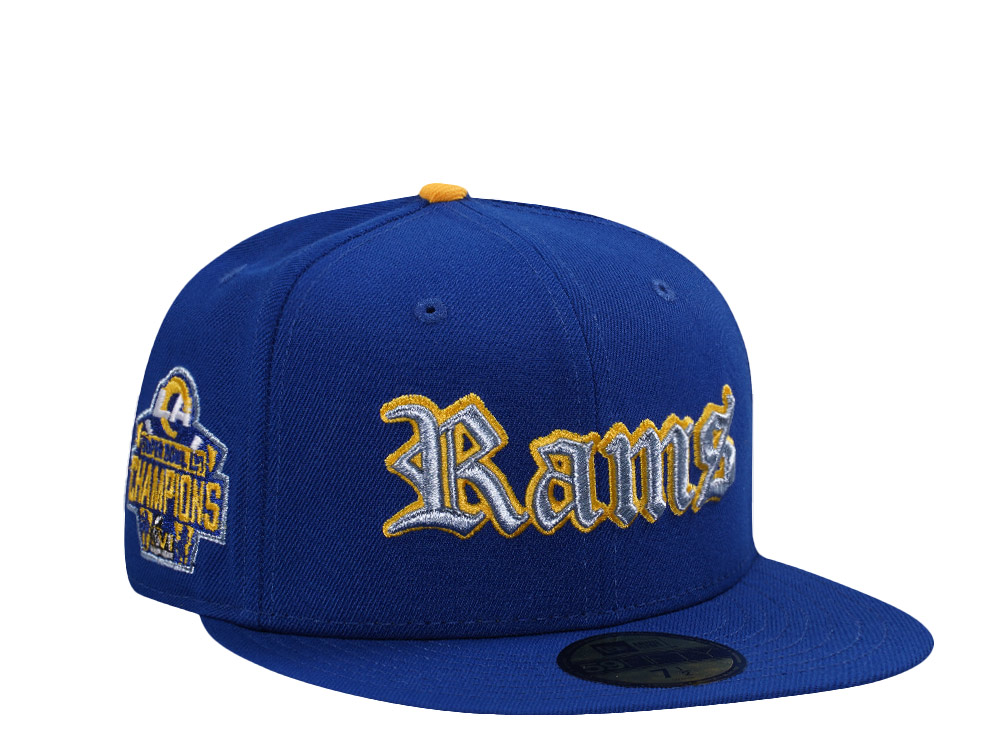 New Era Los Angeles Rams Super Bowl Champions Blue Prime Edition 59Fifty Fitted Casquette