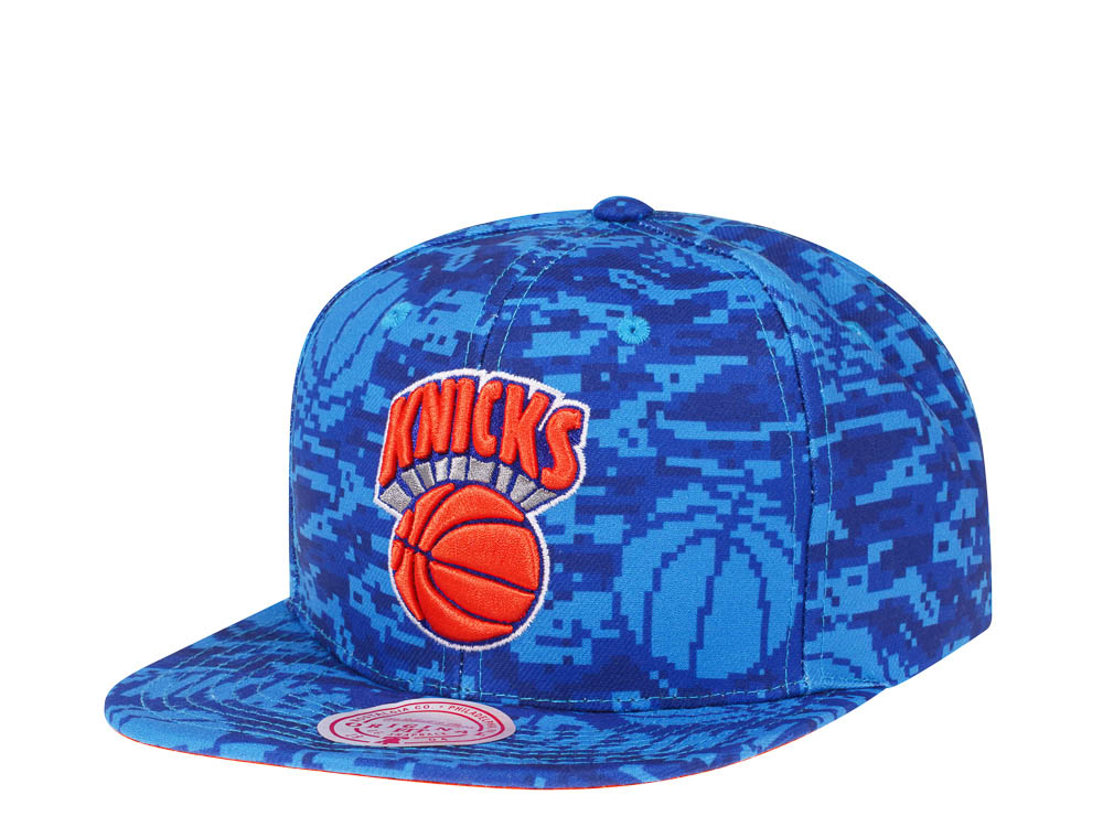 Mitchell & Ness New York Knicks NBA Team Digi Camo Hardwood Classic Snapback Casquette