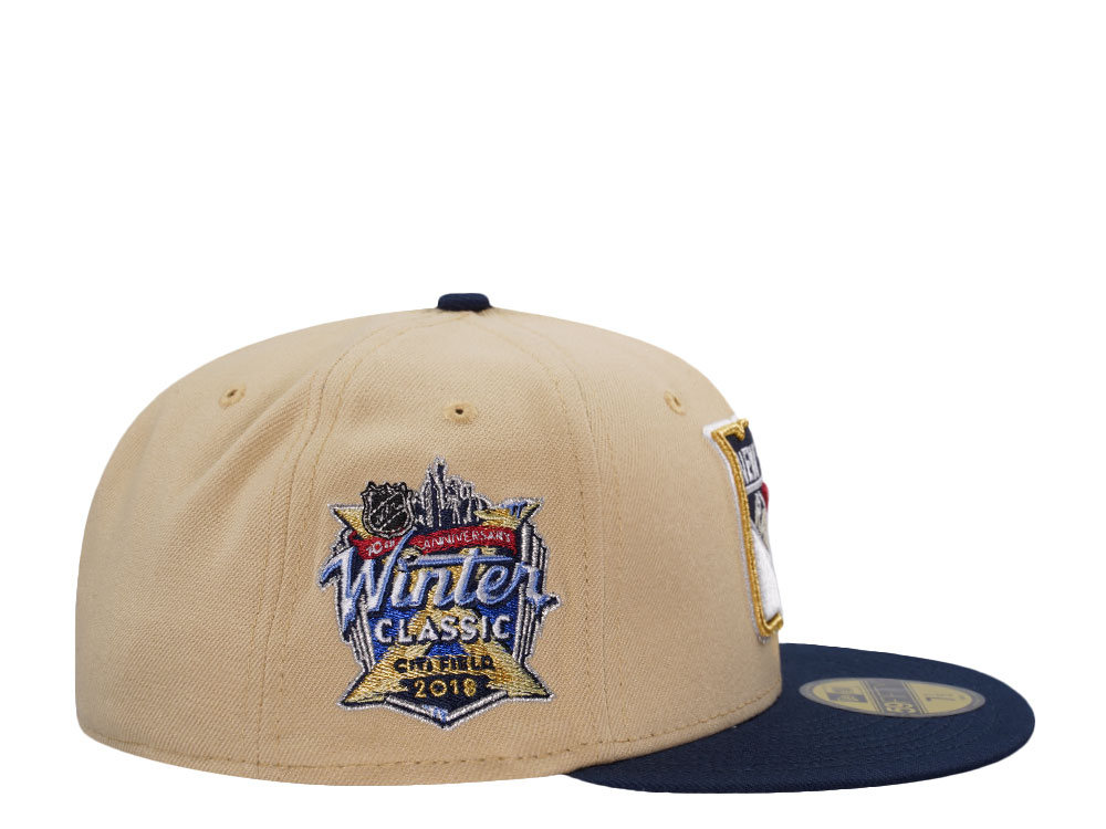 New Era New York Rangers Winter Classic 2018 Vegas Gold Two Tone Edition 59Fifty Fitted Casquette