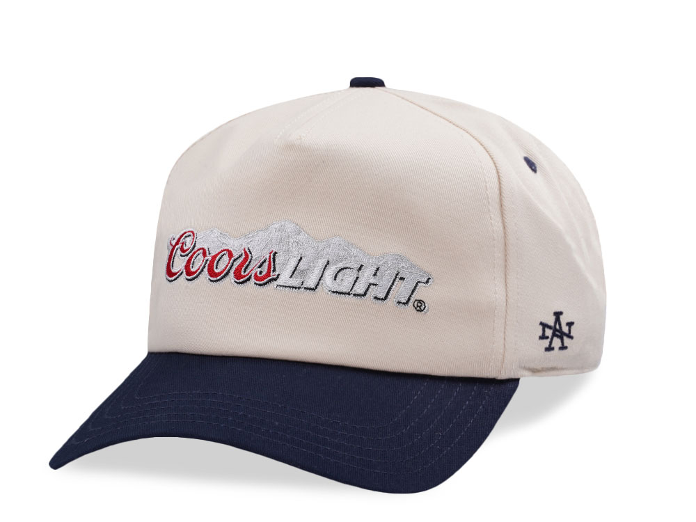 American Needle Coors Light Ivory Roscoe Edition Snapback Casquette