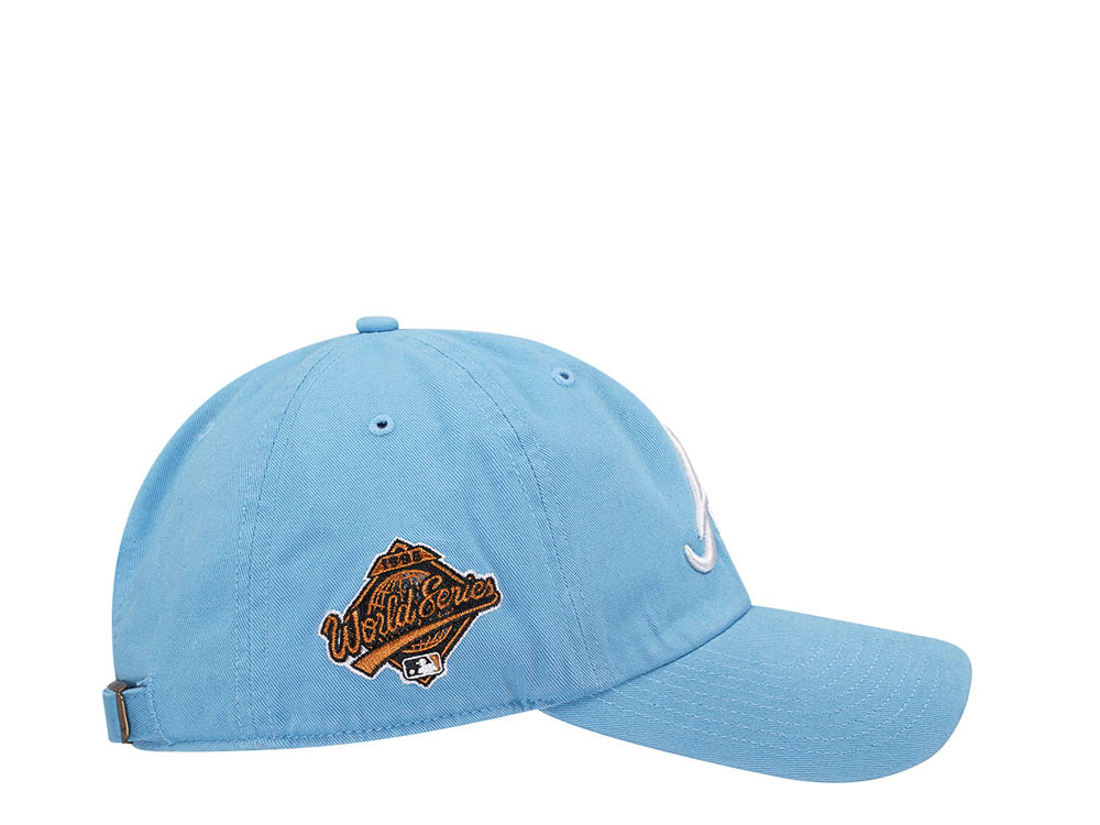 47Brand Atlanta Braves World Series 1995 Columbia Double Under Clean Up Strapback Casquette