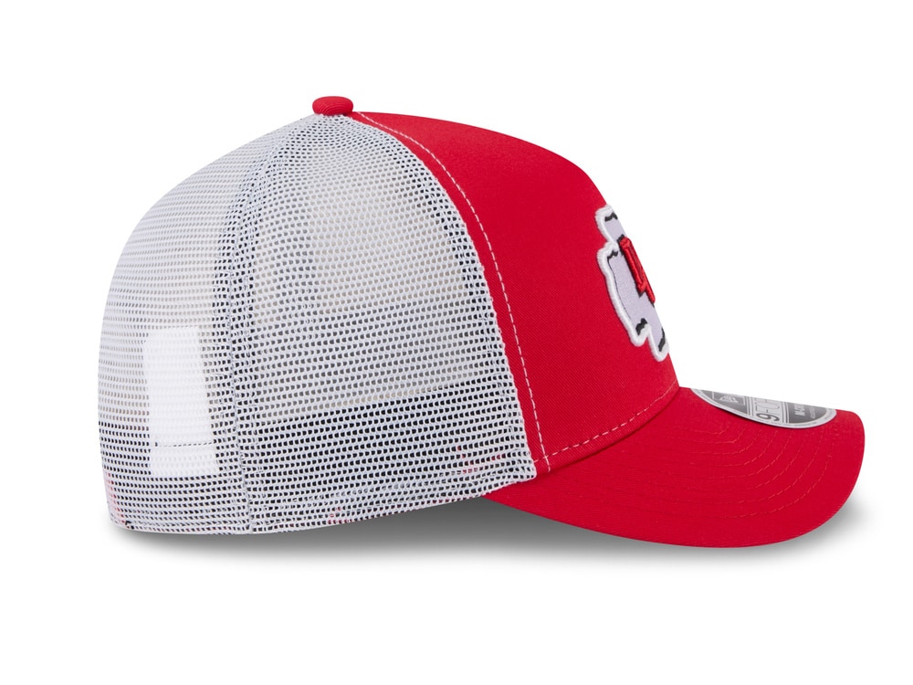 New Era Kansas City Chiefs Official Team Color Edition 9Forty M Crown A Frame Trucker Snapback Casquette