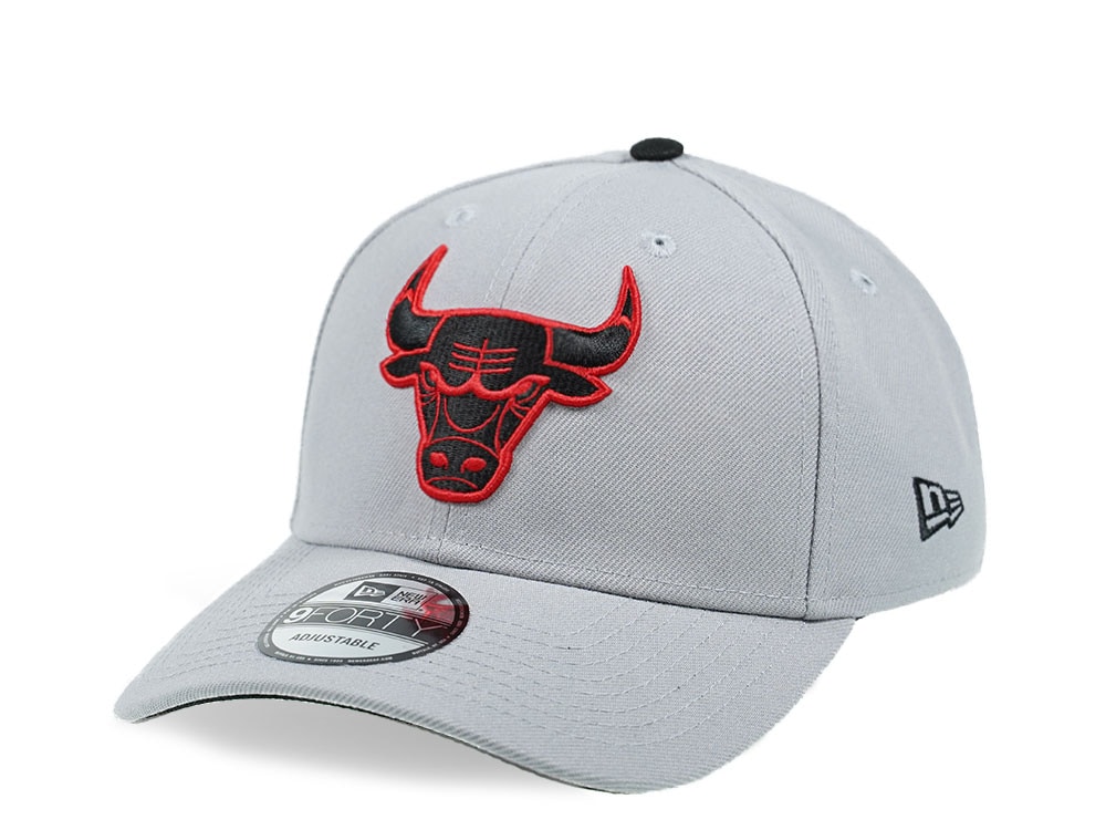 New Era Chicago Bulls Gray and Red Edition 9Forty Snapback Casquette