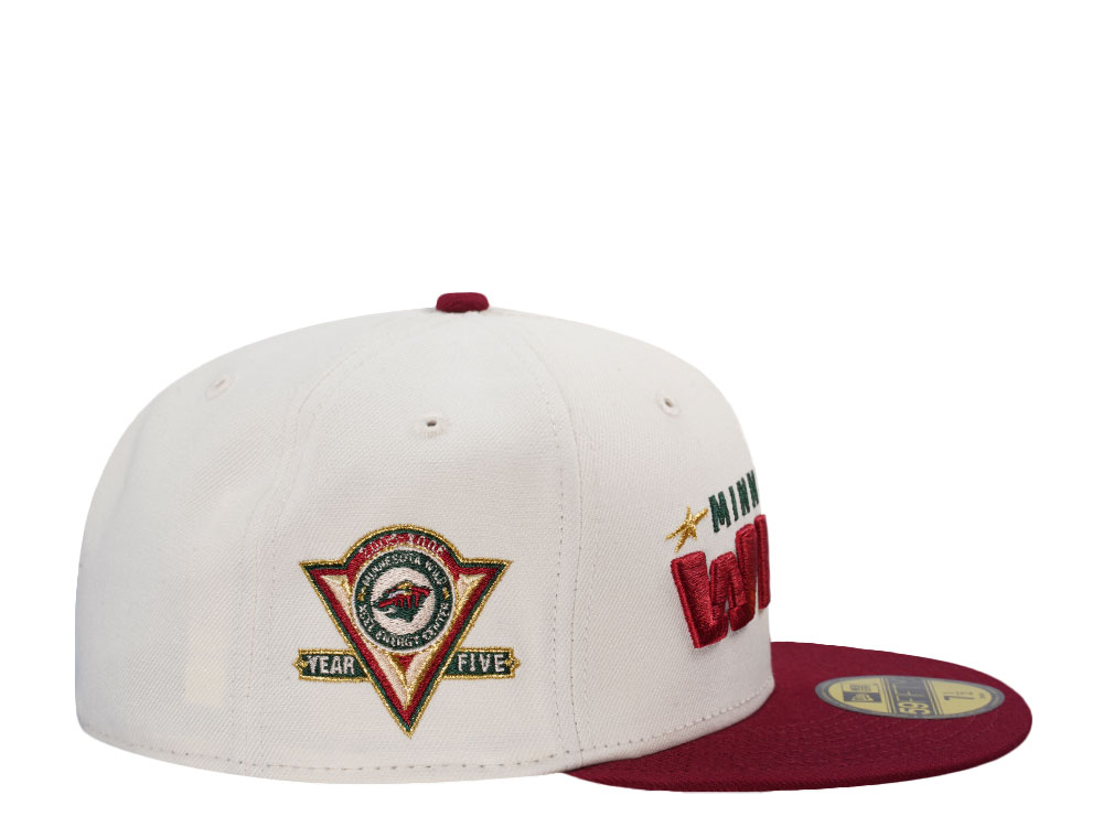 New Era Minnesota Wild 5th Anniversary Chrome Throwback Edition 59Fifty Fitted Casquette
