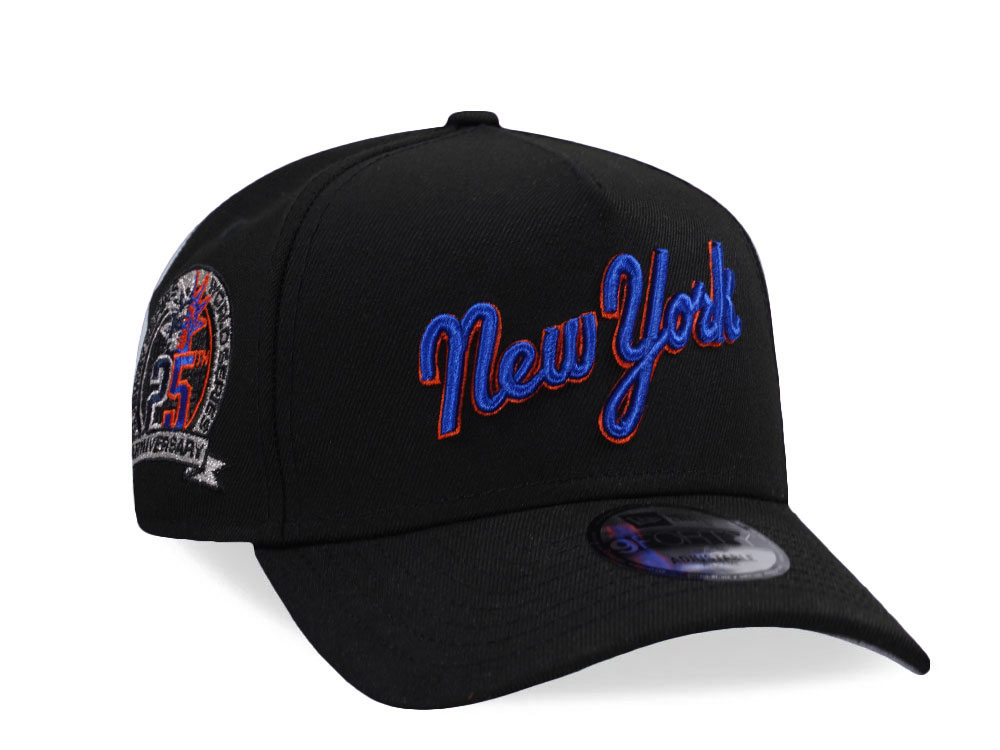 New Era New York Mets 25th Anniversary Black Prime Edition 9Forty A Frame Snapback Casquette
