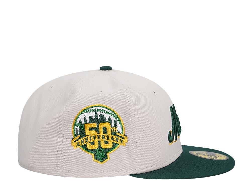 New Era New York Mets 50th Anniversary Stone Field Green Two Tone Edition 59Fifty Fitted Casquette