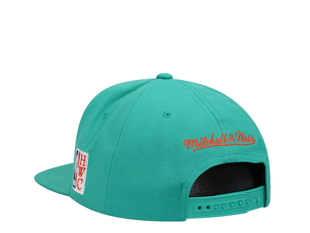 Mitchell & Ness Golden State Warriors Desert Green Hardwood Classic All Star Weekend Snapback Casquette
