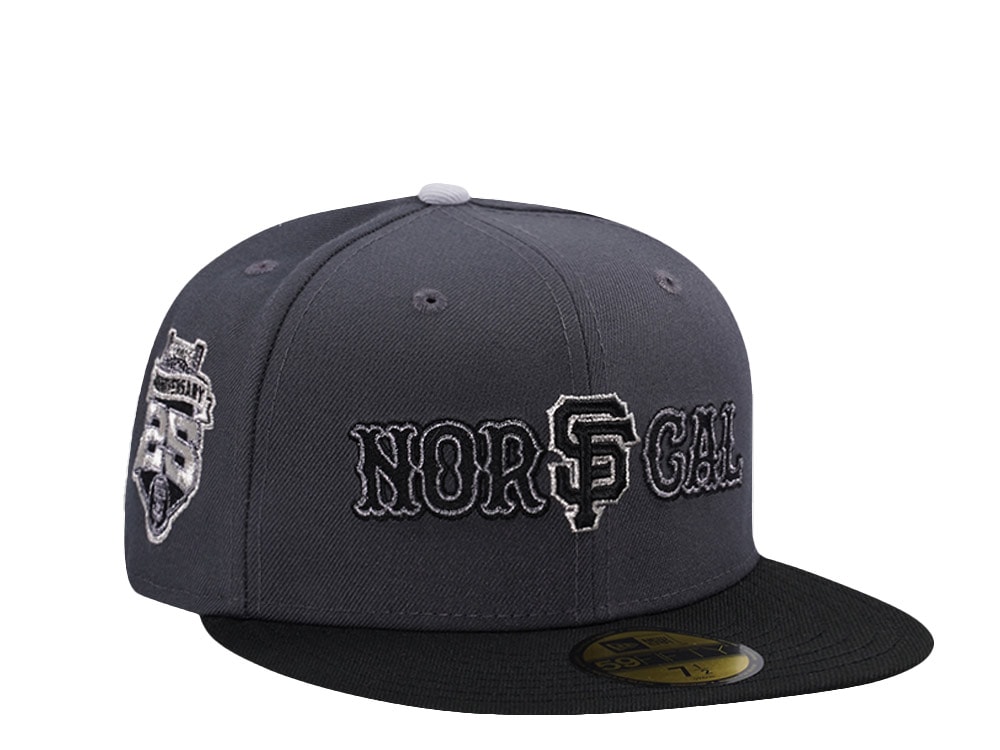 New Era San Francisco Giants 25th Anniversary Dark Gray Two Tone Horror Edition 59Fifty Fitted Casquette