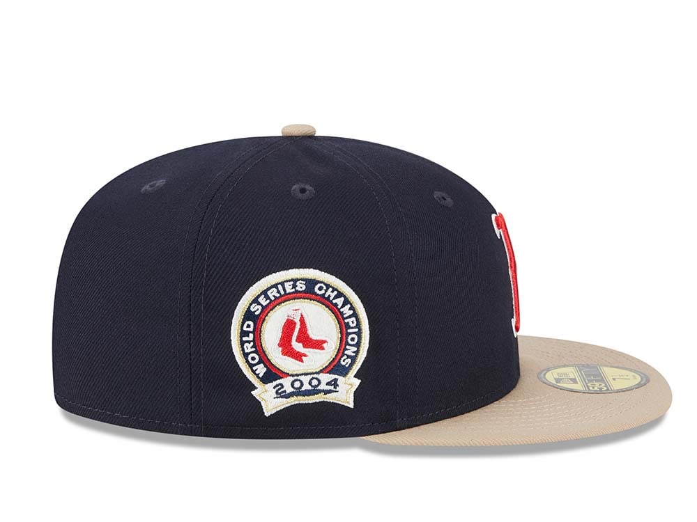 New Era Boston Red Sox World Series Champions 2004 Varsity Pin Two Tone Edition 59Fifty Fitted Casquette