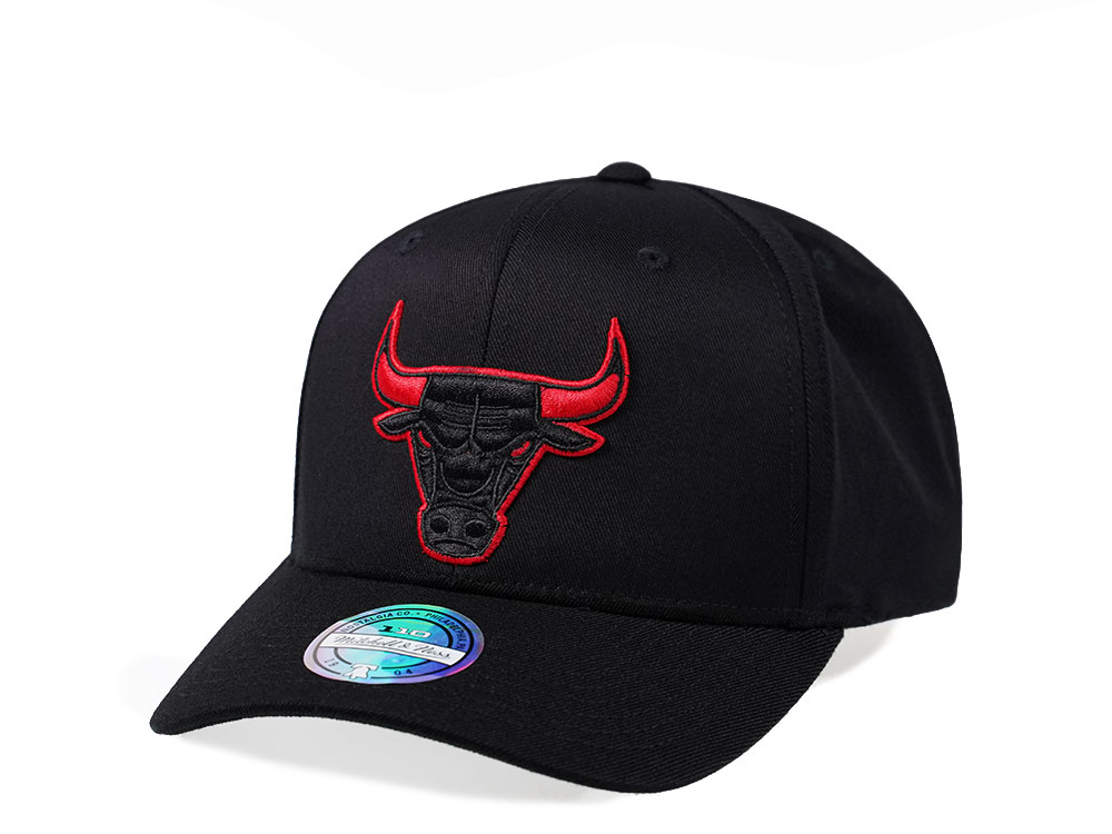 Casquette Chicago Bulls Mitchell & Ness Snapback Noir Rouge - Neuve Avec étiquettes, Réglable Homme