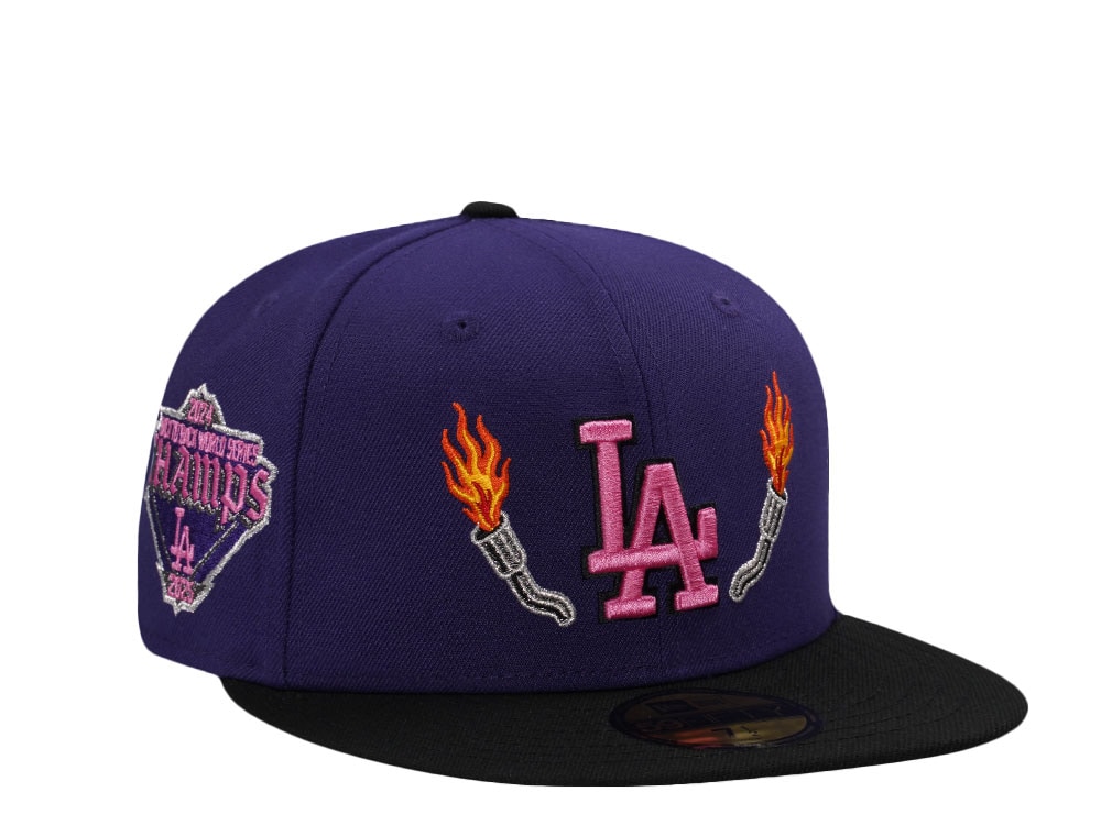 New Era Los Angeles Dodgers World Series Champions 2024 Purple Two Tone Edition 59Fifty Fitted Casquette