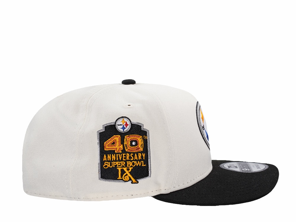New Era Pittsburgh Steelers 40th Anniversary Chrome Two Tone Edition 9Fifty A Frame Snapback Casquette