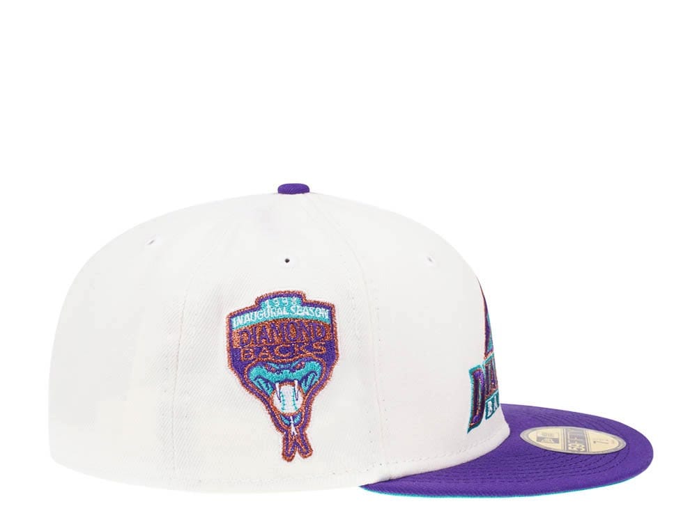 New Era Arizona Diamondbacks Inaugural Season 1998 Cream Dome Edition 59Fifty Fitted Casquette