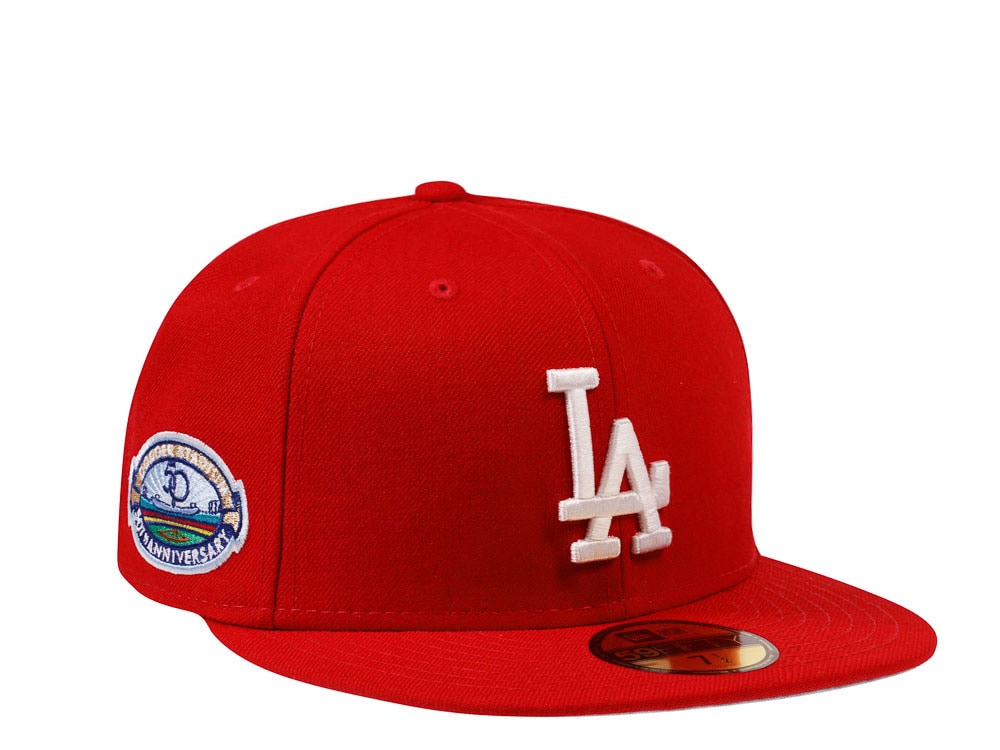New Era Los Angeles Dodgers 50th Stadium Anniversary Red Edition 59Fifty Fitted Casquette