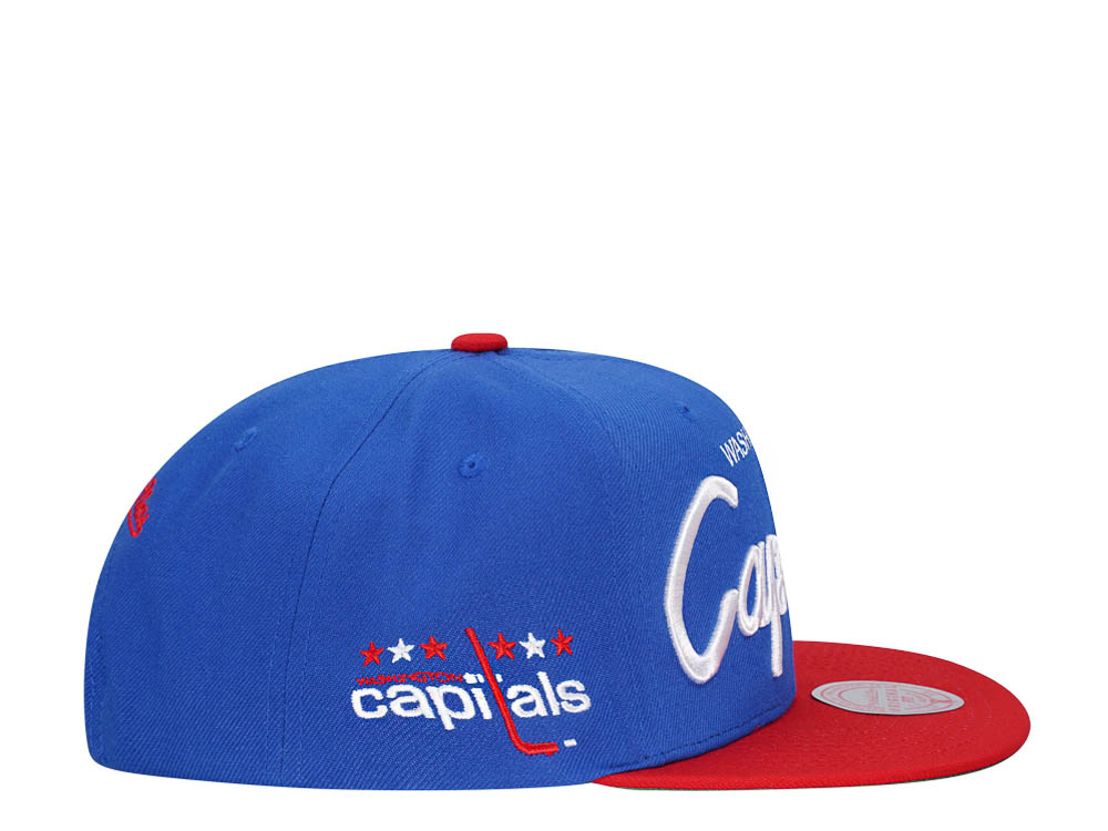 Mitchell & Ness Washington Capitals Vintage Script Snapback Casquette