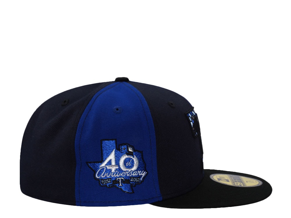 New Era Texas Rangers 40th Anniversary Blue Pinwheel Edition 59Fifty Fitted Casquette