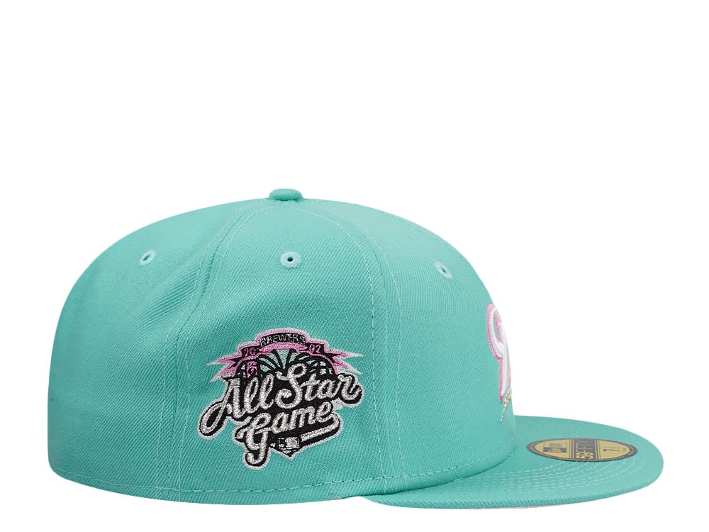 New Era Milwaukee Brewers All Star Game 2002 Teal Pink Edition 59Fifty Fitted Casquette