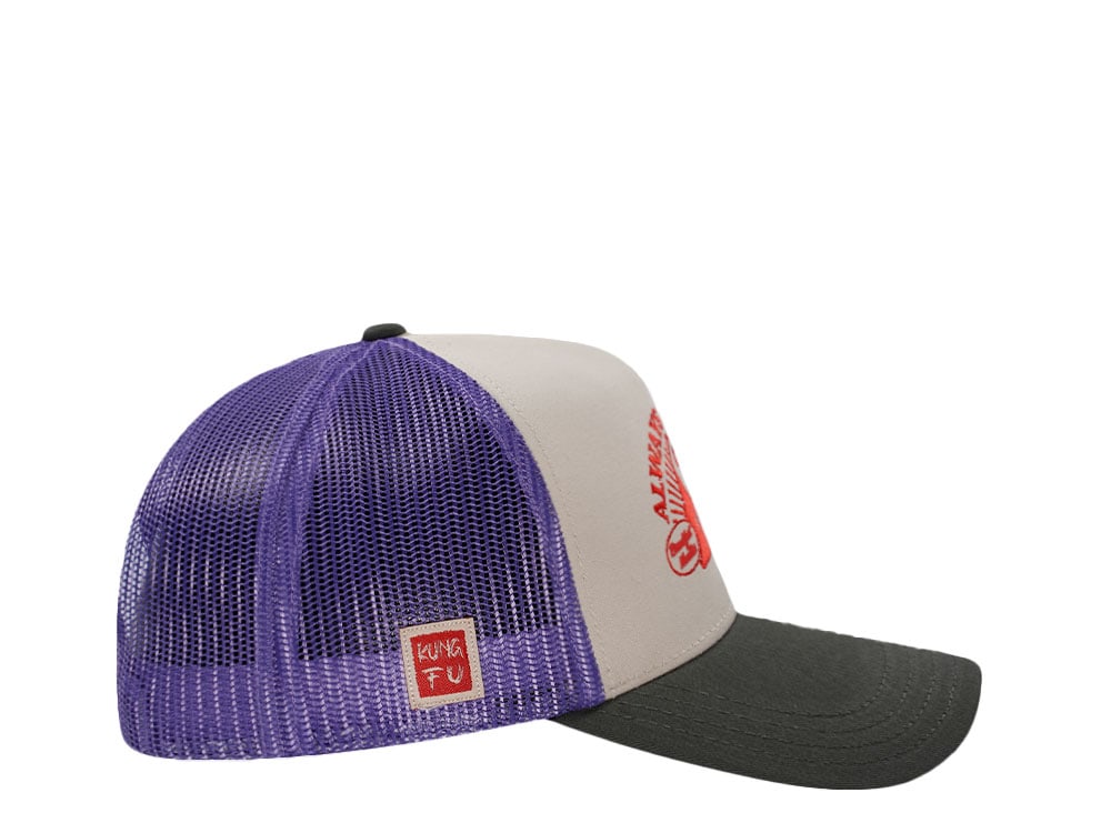 Capslab Kung Fu Panda Always Hungry Beige Trucker Snapback Casquette