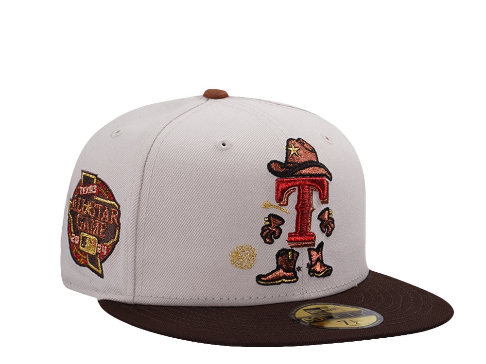 New Era Texas Rangers All Star Game 2024 Stone Two Tone Edition 59Fifty Fitted Casquette