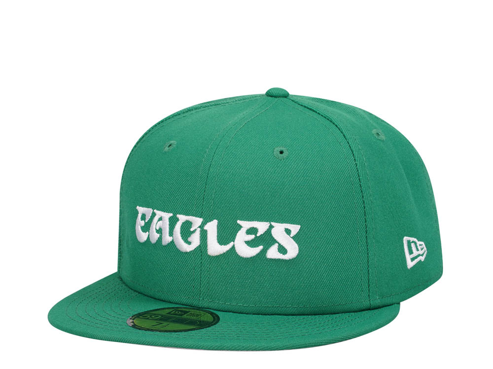 New Era Philadelphia Eagles Green Script Edition 59Fifty Fitted Casquette