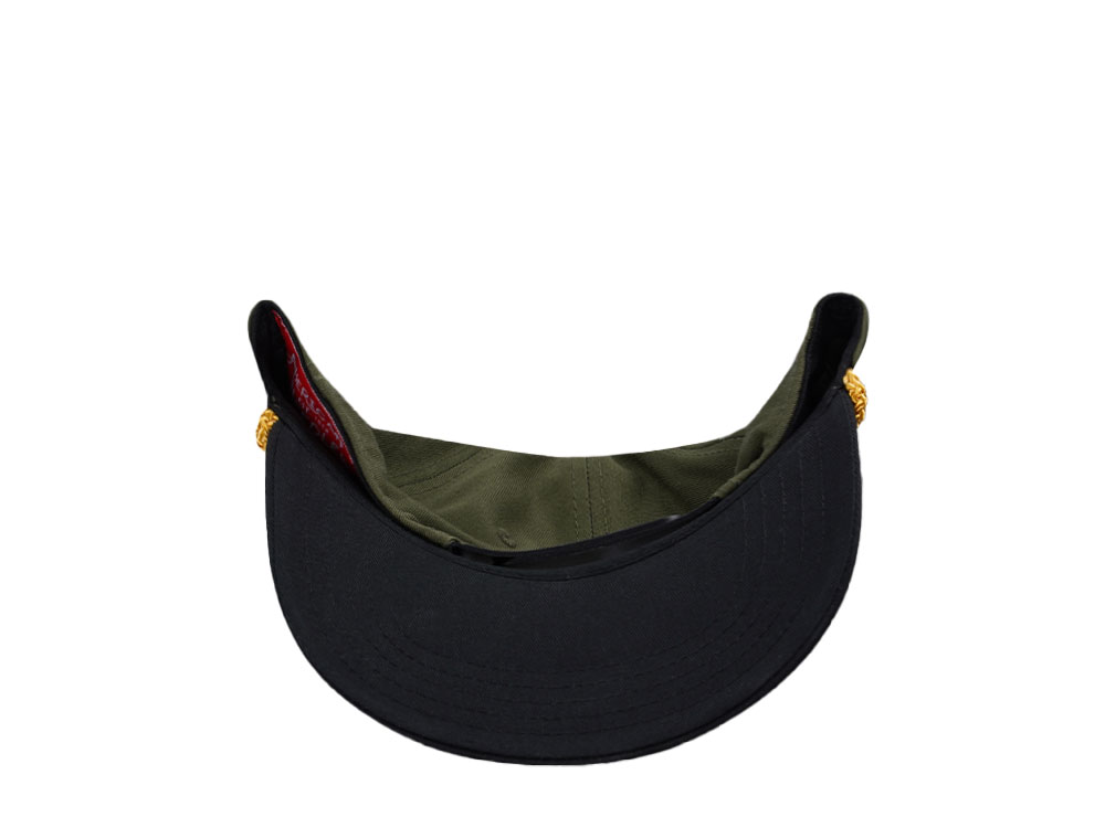 American Needle ACDC Roscoe Army Green Snapback Casquette