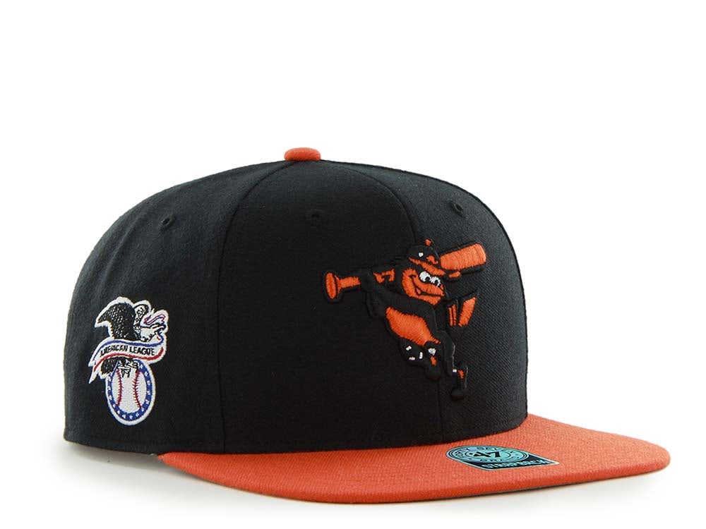 47Brand Baltimore Orioles Sure Shot Captain Alternate Two Tone Snapback Casquette