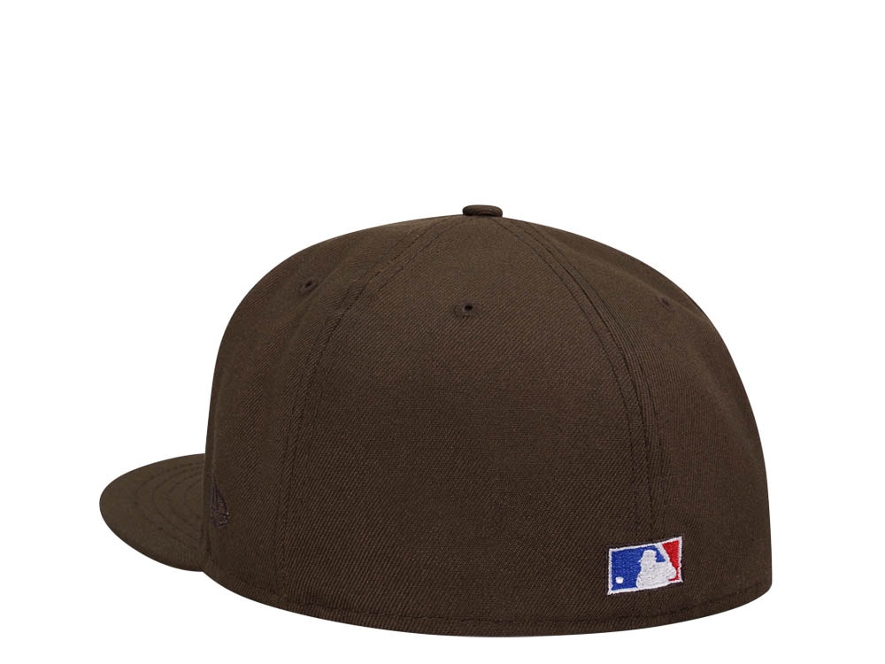 New Era Texas Rangers Arlington Stadium Chocolate Throwback Edition 59Fifty Fitted Casquette