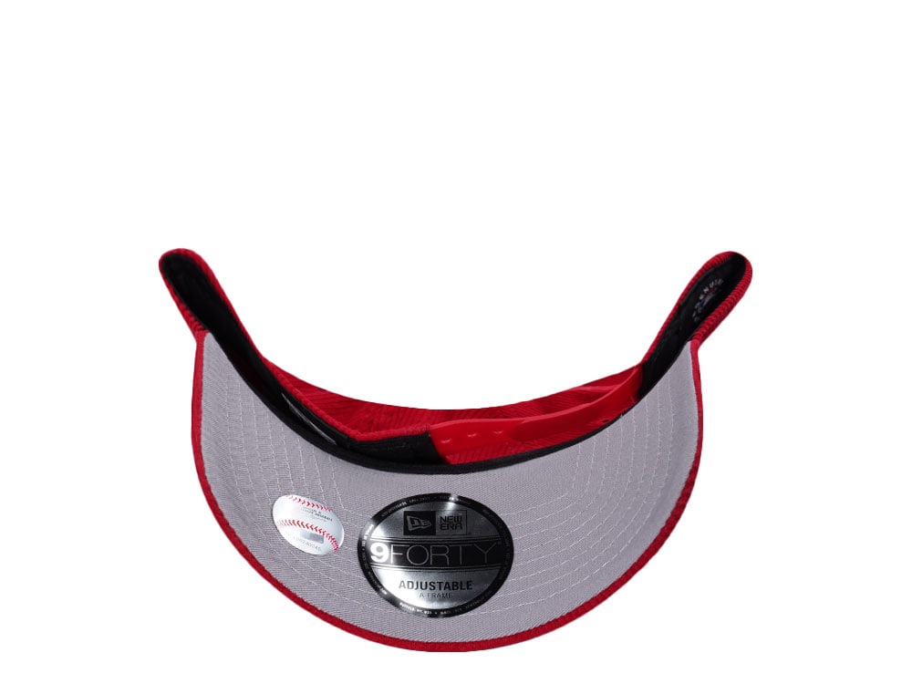 New Era Los Angeles Dodgers Japan Red Corduroy Prime Edition 9Forty A Frame Snapback Casquette