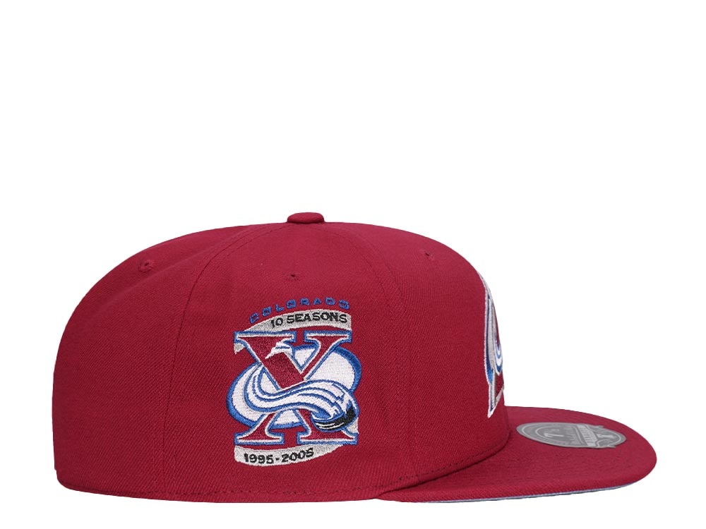 Mitchell & Ness Colorado Avalanche 10 Seasons Edition Dynasty Fitted Casquette