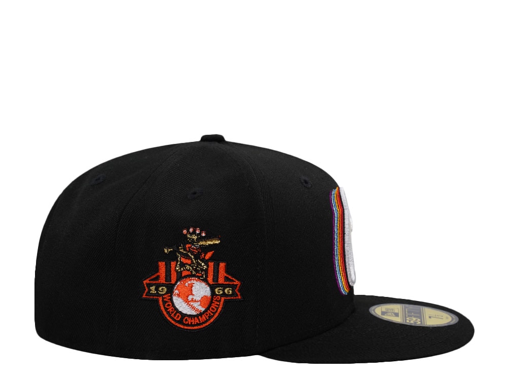 New Era Baltimore Orioles World Champions 1966 Black Prime Edition 59Fifty Fitted Casquette