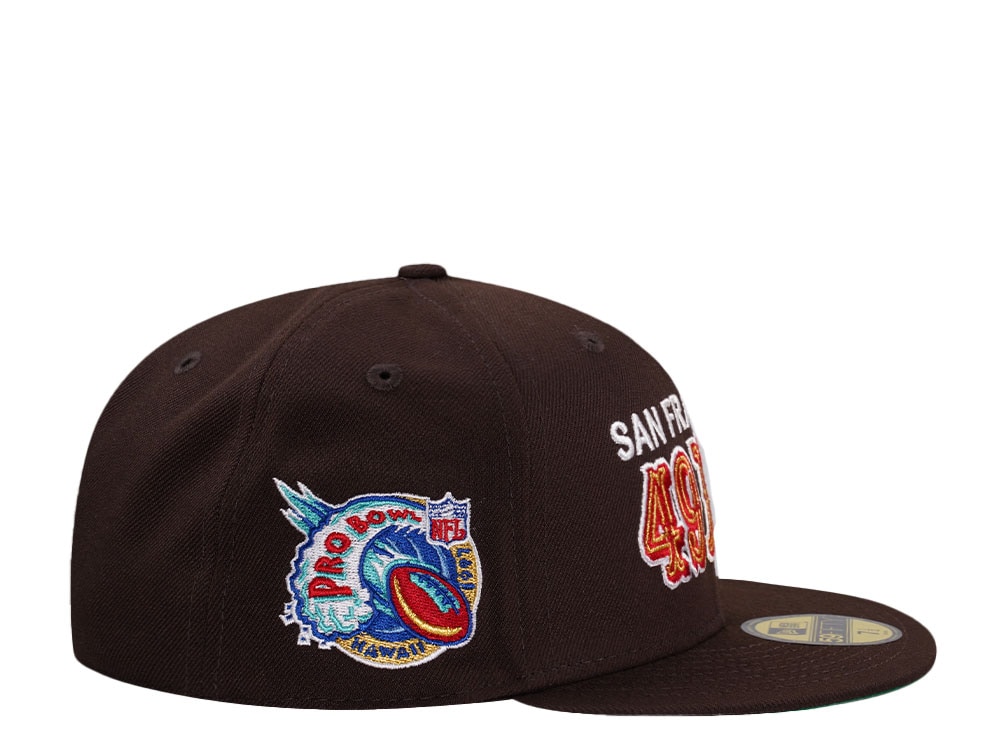 New Era San Francisco 49ers Pro Ball 1997 Burnt Throwback Edition 59Fifty Fitted Casquette