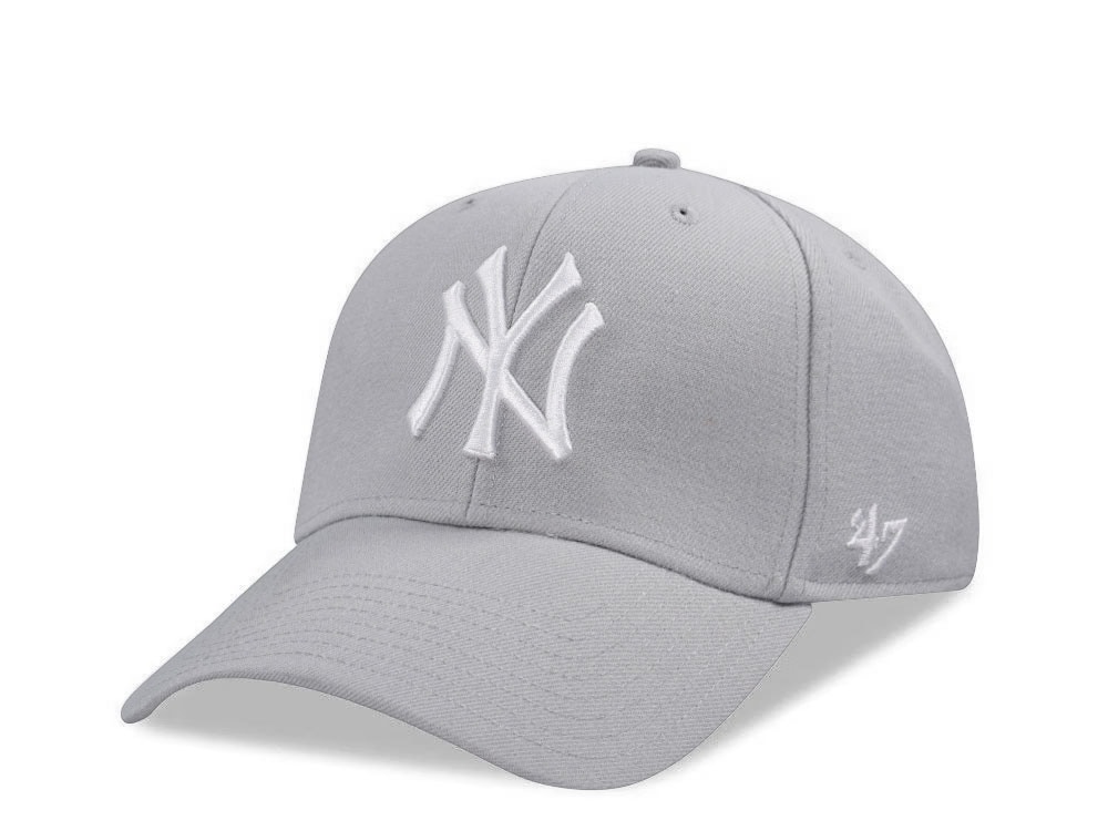 47brand New York Yankees Grey Classic Strapback Casquette