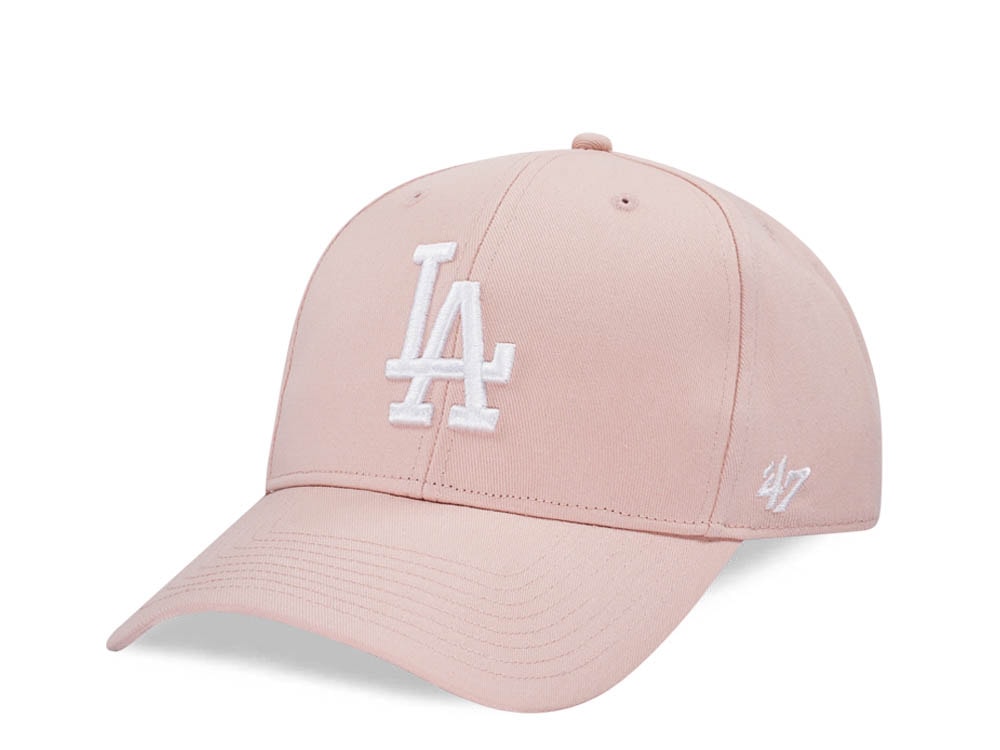 47Brand Los Angeles Dodgers Dusty Mauve Raised Basic MVP Snapback Casquette