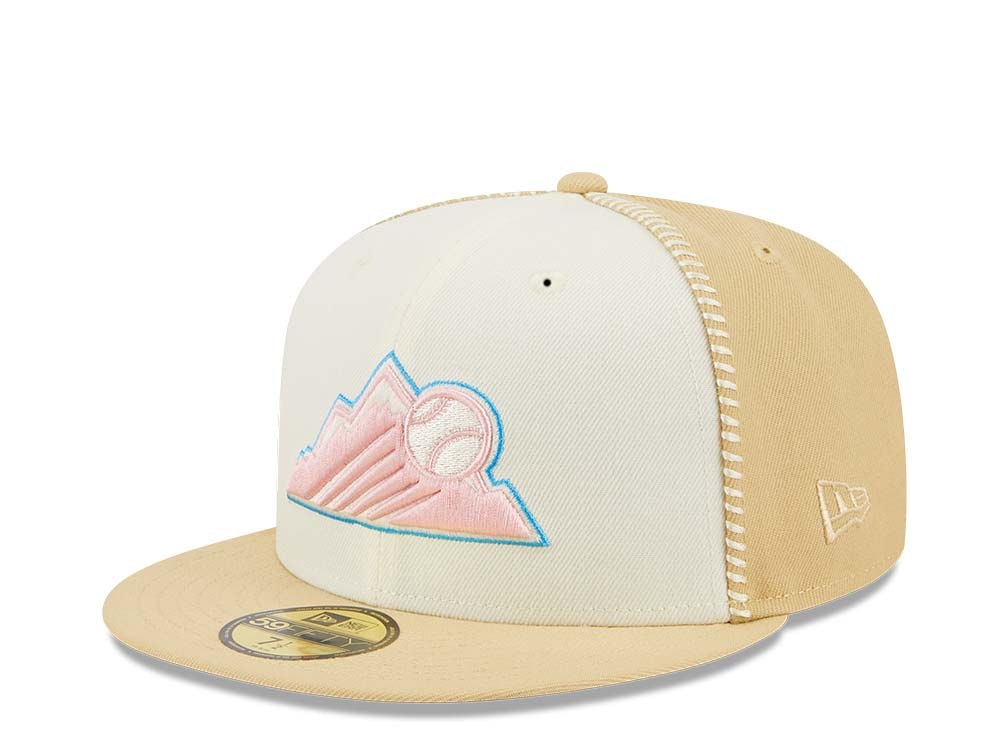 New Era Colorado Rockies Stitch 10th Anniversary Gold Edition 59Fifty Fitted Casquette
